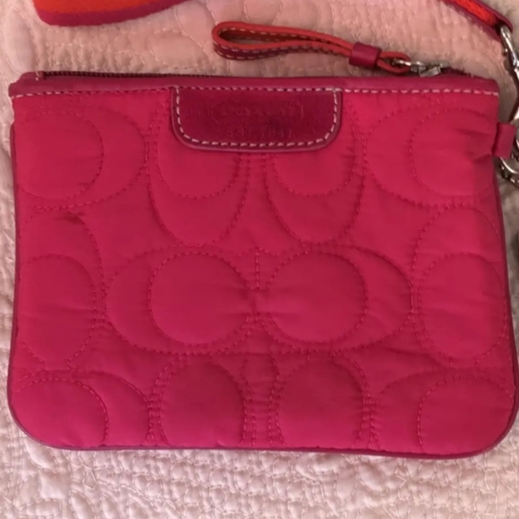 COACH Pink Wristlet - Picture 4 of 4